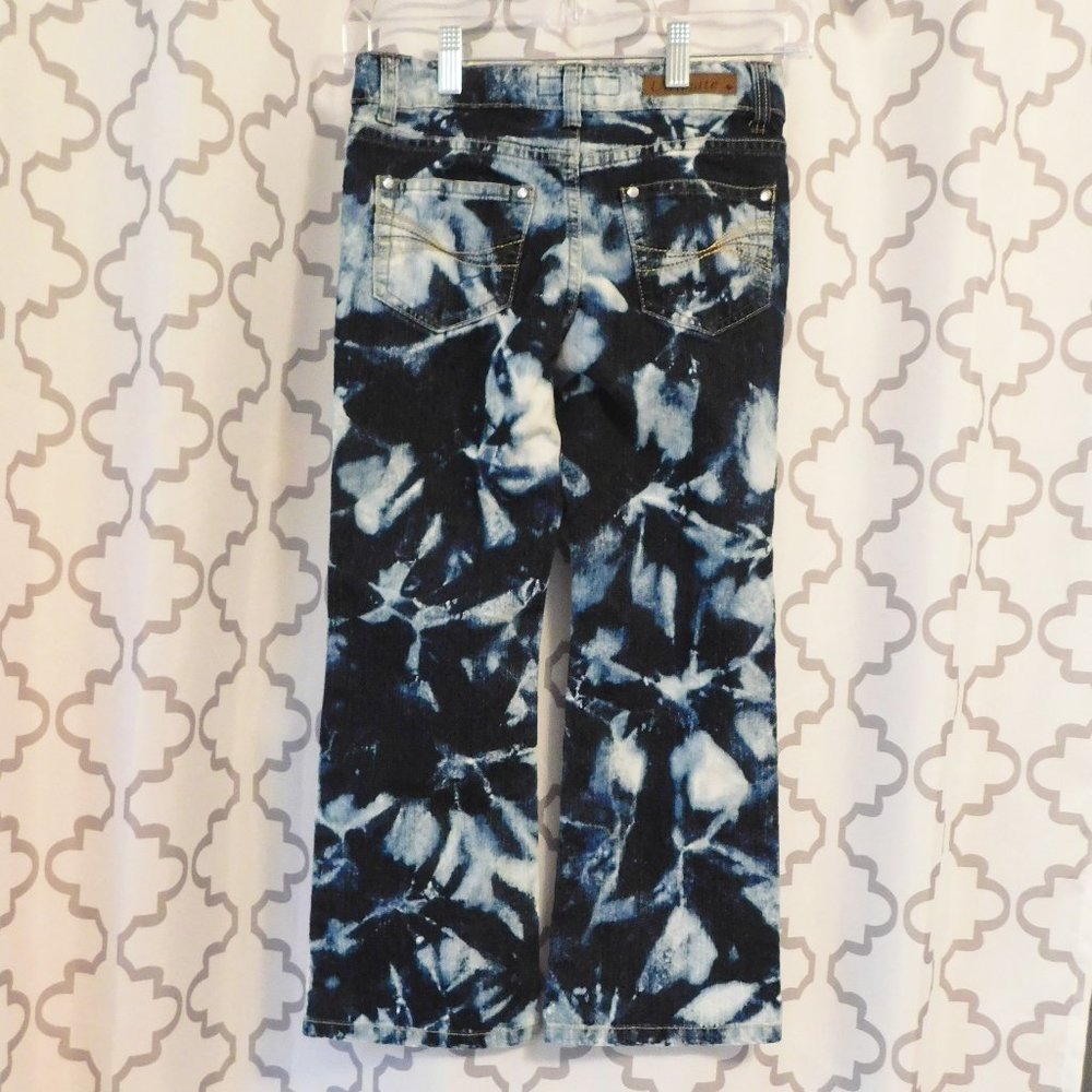 Ultimate Apparel Girls Tie Dye Jeans - 7.5